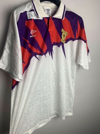Vintage 1991 Scotland Away Football Shirt Kit Umbro