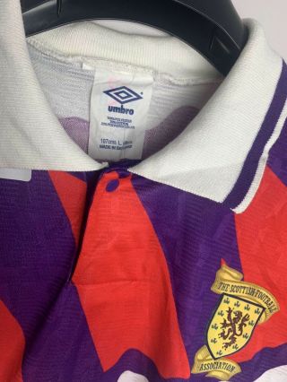 Vintage 1991 Scotland Away Football Shirt Kit Umbro 3