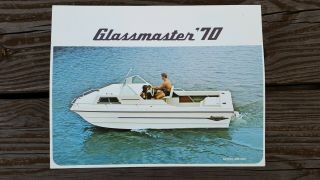1970 Glassmaster Vintage Boat Brochure Daytona Tarpon Shark Playmate