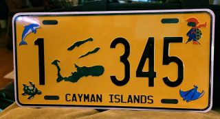 Cayman Islands - 90s Vintage Souvenir License Plate