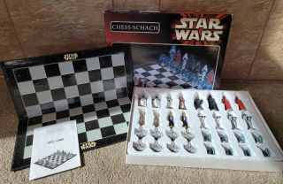 Vintage Star Wars Chess - Schach Set Lucasfilm Ltd.  1999