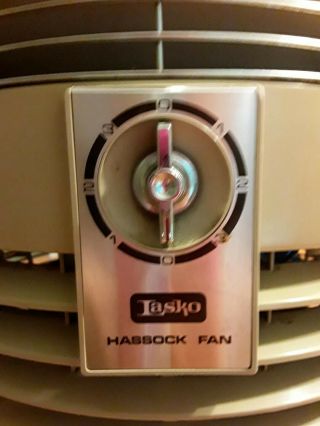 Vintage Lasko Hassock Fan Model 3152 3 - speed,  circulating in 2