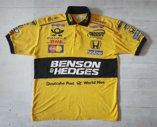 Very Rare Vintage Jordan Honda Formula 1 / Benson & Hedges Team Polo Shirt