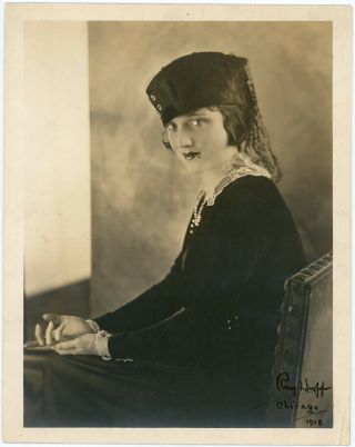 Ziegfeld Follies Showgirl Dorothy Dickson Vintage 1918 Signed Rayhuff Photograph