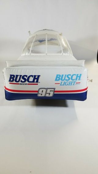 Busch Light Beer 95 Nascar Race Car Inflatable Blow - Up 1993 Vintage