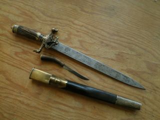German Hunting Dagger,  Forestry Cutlass Knife - Solingen