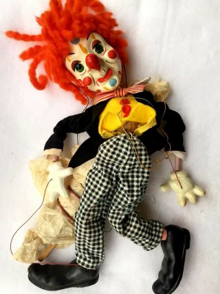 Pelham Marionette Puppet Bimbo The Clown Sl17 Vintage Retro Toy England