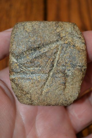 Gray Steatite Archaic Humped Bannerstone Jackson Co,  Alabama 2.  1/8 x 2 x 1 2