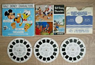 Walt Disney Characters 1953 Viewmaster Reels B523 Peter Pan Mickey Mouse K333