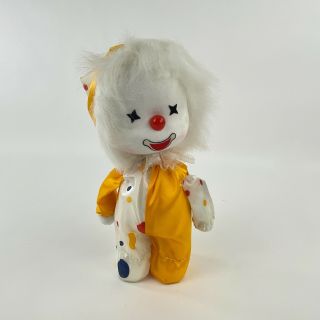 Vintage Wind Up Musical Clown Doll Toy Head Moves Plays It 