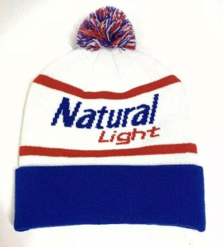 NWOT Anheuser Busch - Natural Light Beanie Beer Stocking Cap 2
