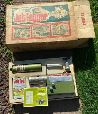 Vtg Green Bernz O Matic Jet Fogger - Propane - Rochester,  Ny - Mosquito/insects