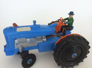 Vintage Louis Marx Blue Plastic “ Tricky Tommy Tractor “ Battery Operated