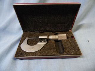 Vintage Starrett No.  216 Micrometer.  001 - 1 " Made In U.  S.  A.