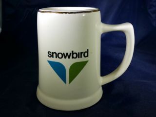 Rare Vintage Snowbird Ski Resort Salt Lake Utah Coffee Mug Beer Stein Skiing