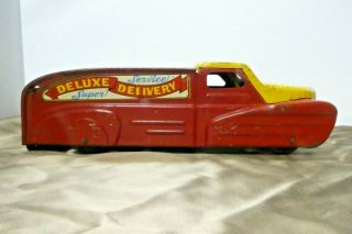 Vintage Marx Pressed Steel Toy Truck Deluxe Delivery Service 13 "