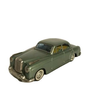 1960s Mercedes Benz 2/9 Bandai Tin Friction 7.  5” Toy Car Vintage Made In Japan