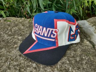 Vintage 90s York Giants Drew Pearson Bolt Graffiti Snapback Hat Cap Nfl