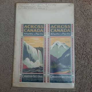 1920 Canadian National Railway Atlantic To Pacific Brochure