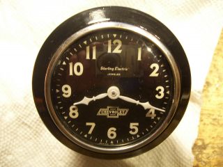 1933 Vintage Chevrolet Mercury Electric Dash Clock In Good.