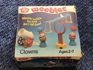 Vintage Weebles Toy Clown Set Airfix 