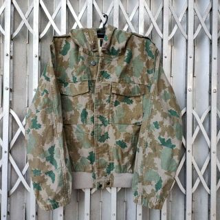 Vintage East German Army Mil - Tec Blumentarn (flower Camouflage) Jacket Hoodies