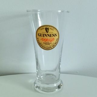 Vintage 1980s Rare Guinness Beer Glass From Ireland Irish