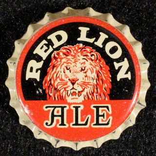 Red Lion Ale Cork Lined Beer Bottle Cap Burger Brewing Cincinnati Ohio Oh