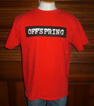 Vintage 1995 Offspring Smash Concert Tour T - Shirt Tour Dates Tultex Sz Xl 90 