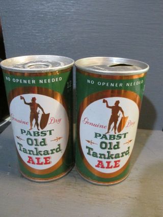 Pabst Old Tankard Ale Wide Seam Steel Beer Cans - [read Description] -
