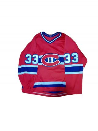 Patrick Roy Montreal Canadiens Vintage Nhl Hockey Red Jersey Large Ccm