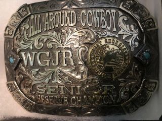 Champion Trophy Rodeo Belt Buckles - All Around Cowboy Reserve
