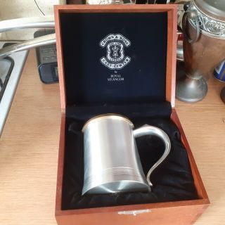 Crown And Rose Cast Pewter Tankard Royal Selangor Boxed