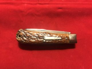 Vintage Early 1920s?? Remington Umc Bullet Folding Bone Pocket Knife Knive R1123