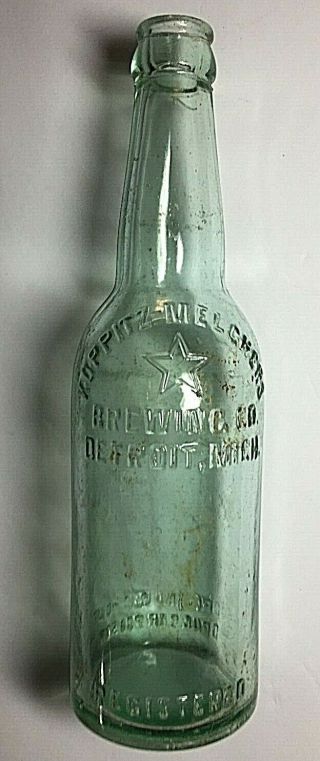 Vintage Beer Bottle Blob Top Koppitz - Melchers Brewing Co.  Detroit,  Michigan