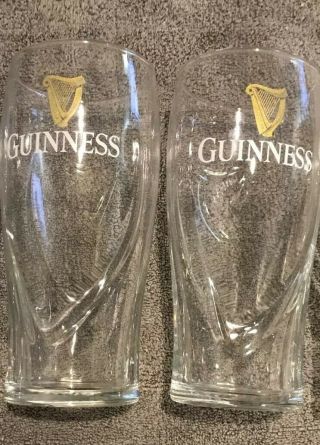 Guinness 20oz Gravity Pint Glass Set Of 2