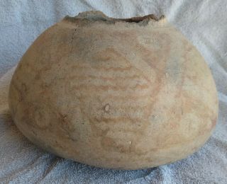 Prehistoric Hohokam Red On Buff Ware Gila Shoulder Jar