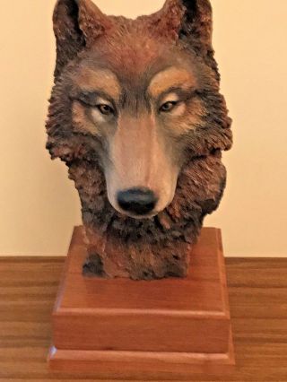 " Vanishing " Wolf Art Sculpture By Paul R.  Canies (limited Edition}