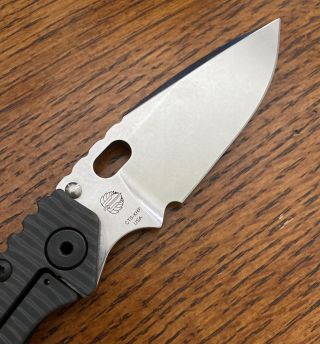 Strider SMF Knife CTS - XHP Aluminum Stonewash Spearpoint KnivesTitanium 4