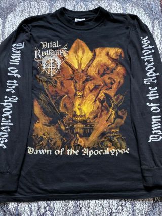 Vital Remains - Dawn Of Apocalypse Vintage Long Sleeve Shirt,  Morbid Angel.