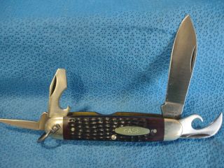 Case Xx 640045r Vintage Pocket Knife Camp Scout Utility Camper 1991