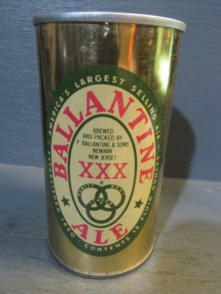 1960`s Ballantine Ale Wide Seam Steel Beer Can - [read Description] -
