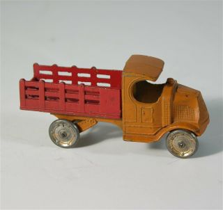 1930s Tootsietoy Die Cast Mack C - Cab Stake Body Truck In Fine Paint