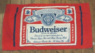 Budweiser Bottle Label Design Beach Towel Anheuser Busch Old School Vintage 5.  5 