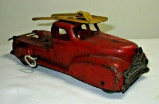 Vintage Marx Pressed Steel/ Heavy Tin Wind Up Car Carrier