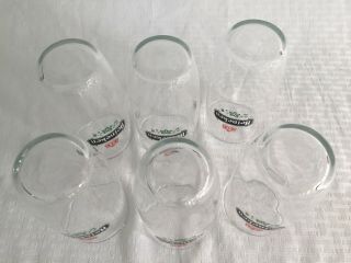 Set Of 6 Vintage Heineken Beer Glasses 300 ml 10.  5 Oz 3