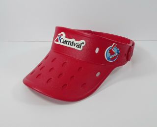 Carnival Cruise Vifp Club Diamond Platinum Members Red Vizers Visor Hat