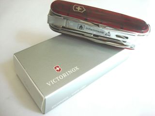 Very Rare Victorinox Swissflame Ruby Swiss Army Knife - Mib - Discontinued