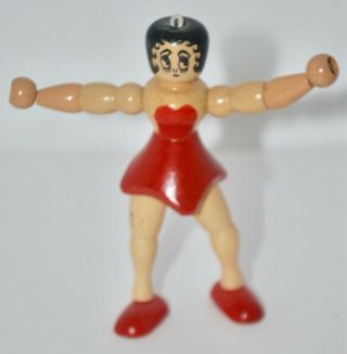 1930 ' s JAYMAR Betty Boop Cartoon Character Wooden Jointed Toy 2