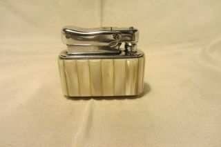 Vintage Colibri Monopol Petrol Lighter,  Mother Of Pearl Case.  Uk,  50 
